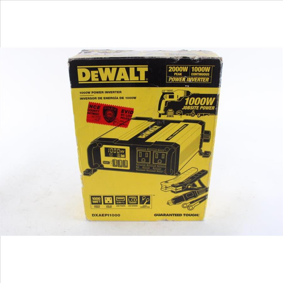 DeWalt 1000 Watt Power Inverter Property Room