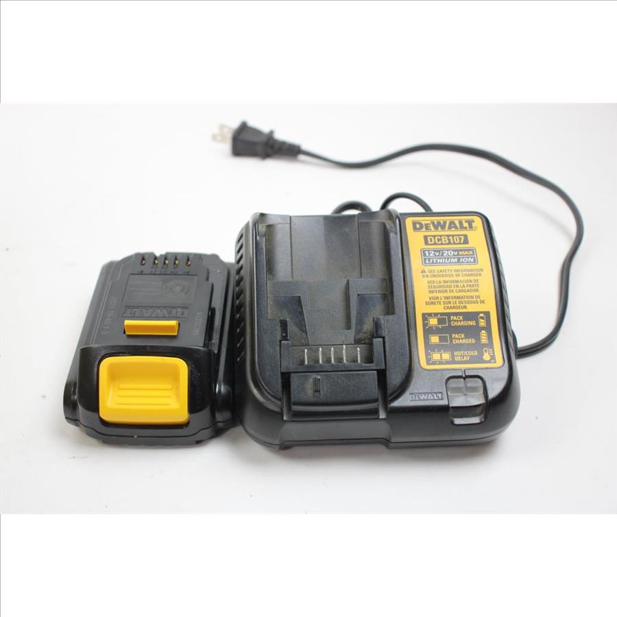 Dewalt 1/2" Drill Driver, Lithium Ion Charger, And 20V Battery Pack