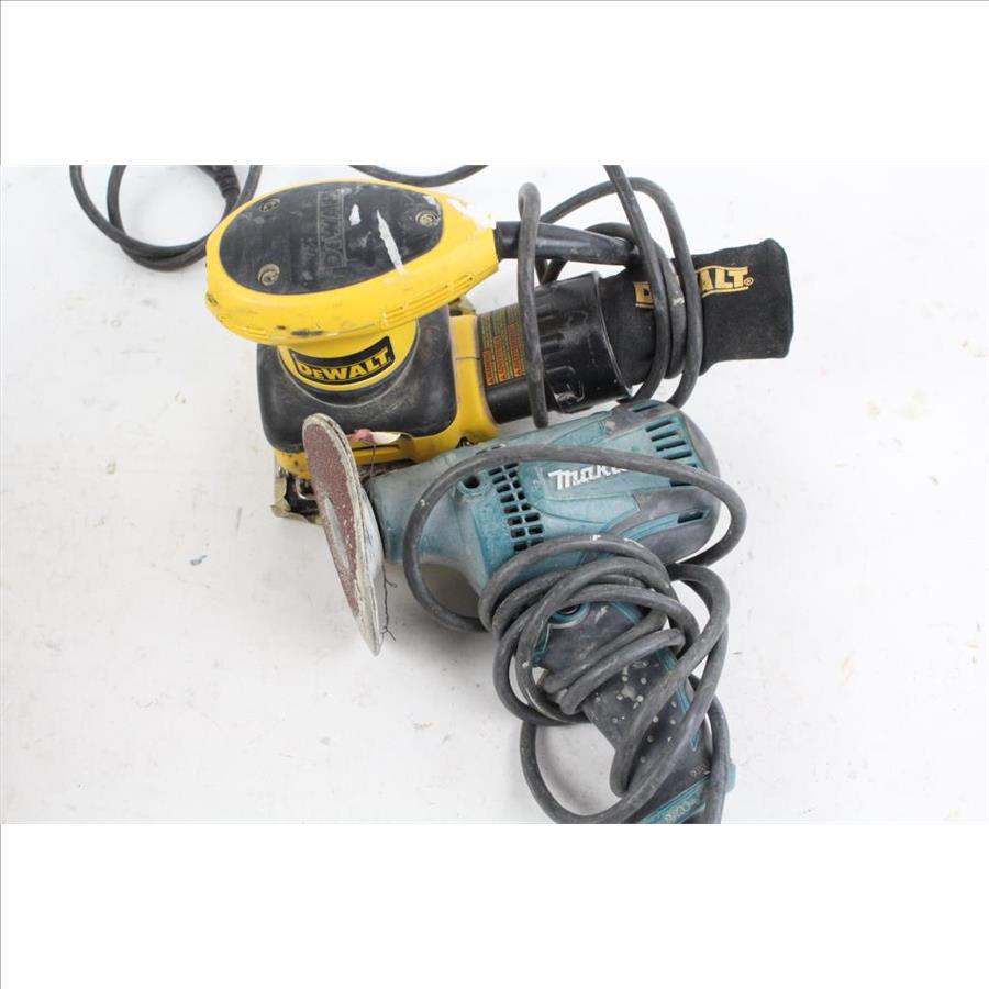 DeWalt 1/4 Sheet Palm Sander And Makita 5" Sander Property Room