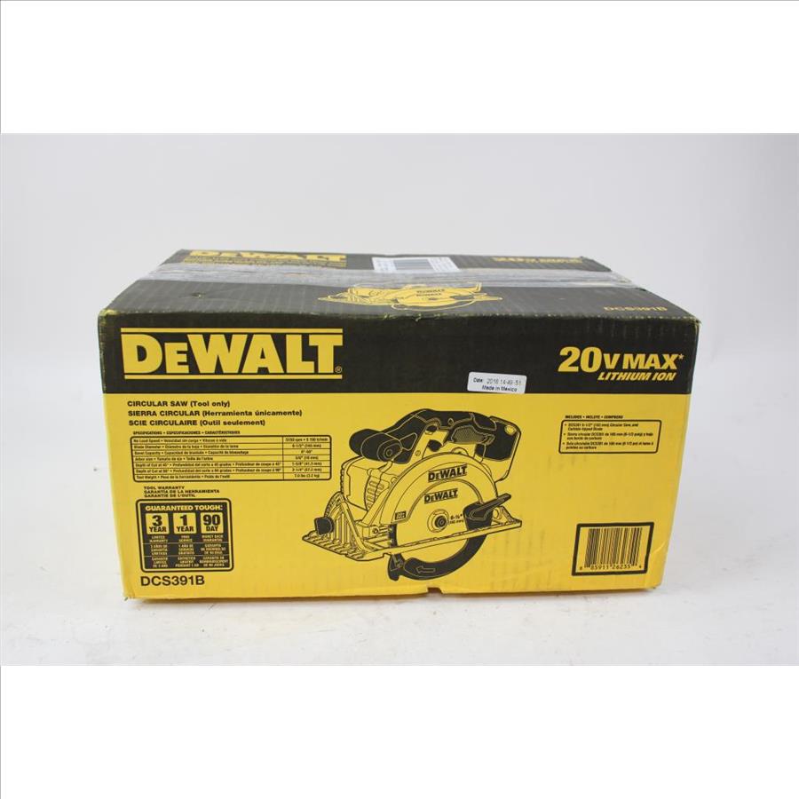 DEWALT 20V MAX Lithium-Ion Cordless 6.5 In. Circular Saw