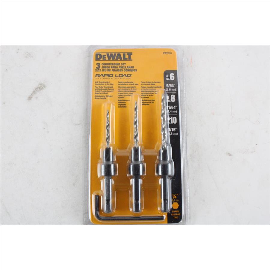 DeWalt 3 Pack Countersink Bit Set Property Room