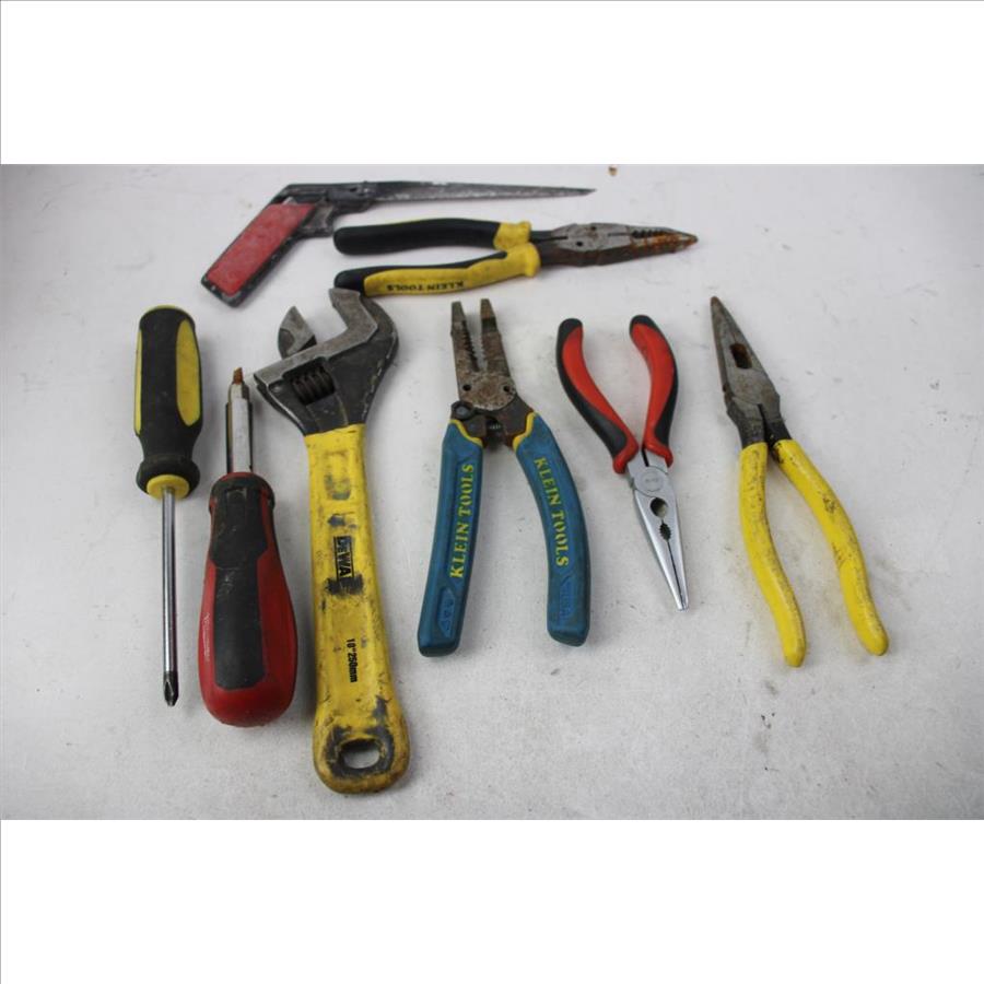 Dewalt Adjustable Wrench, Klein Tools Wire Stripper, And More