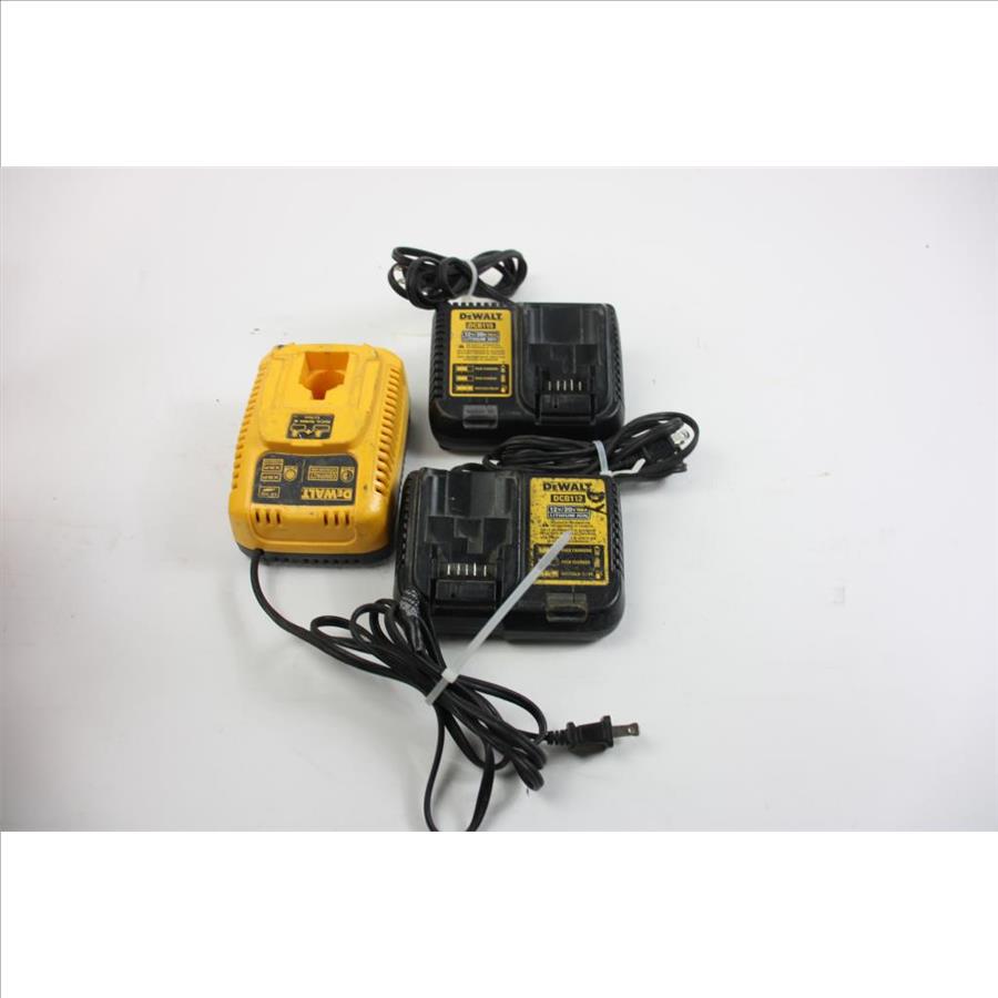 Dewalt Battery Chargers, 3 Pieces Property Room