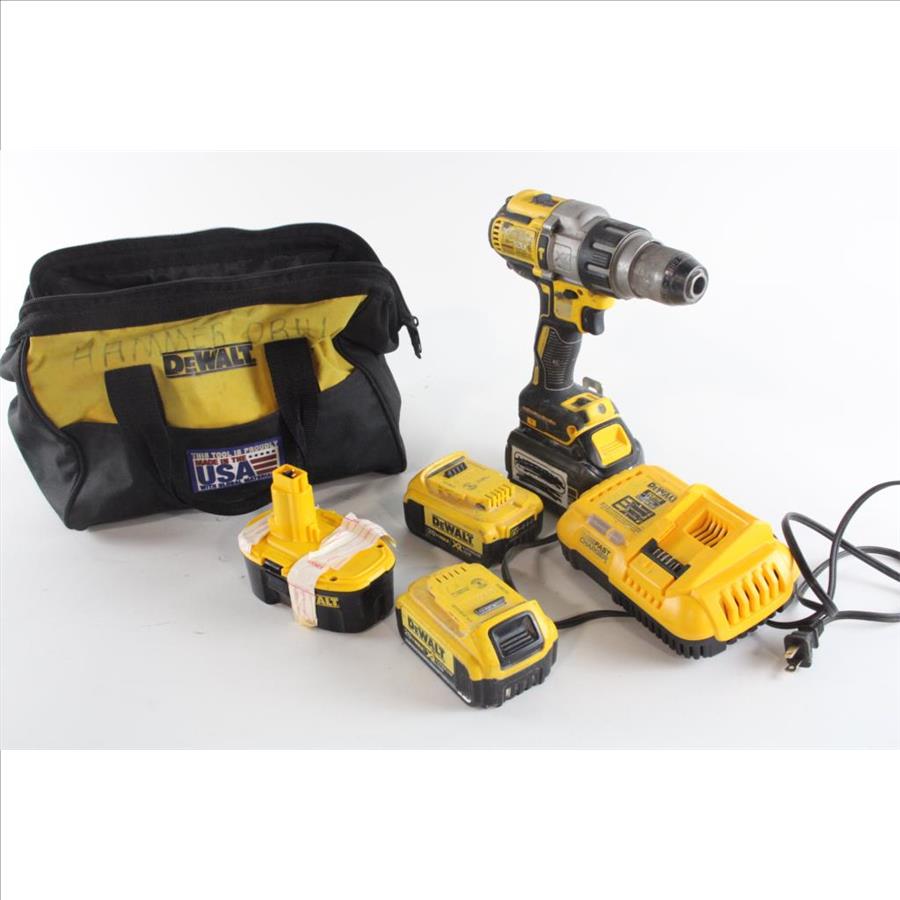 DeWalt Cordless Drill, Batteries & Charger, 6+ Pieces Property Room