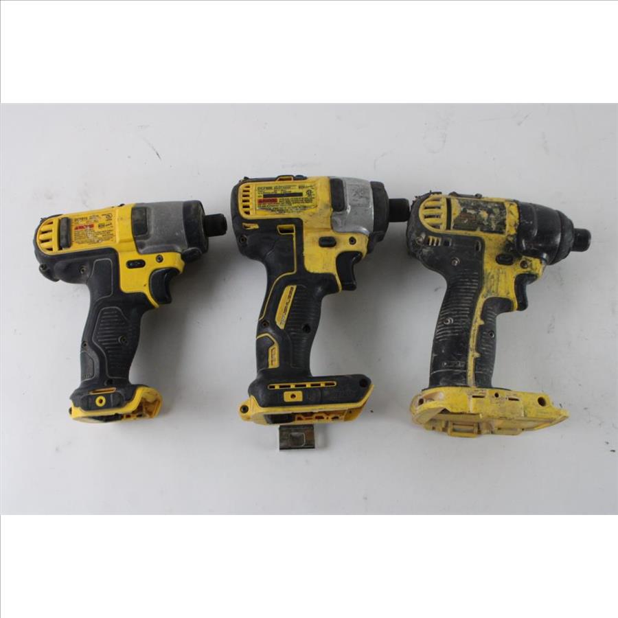 DeWalt Cordless Impact Drivers, 3 Pieces Property Room