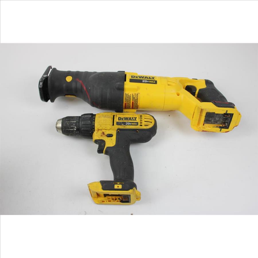 Dewalt DCS380 Reciprocating Saw, DCD771 1/2" Drill Driver, DCB606 60V Battery Pack And More, 4 Pieces