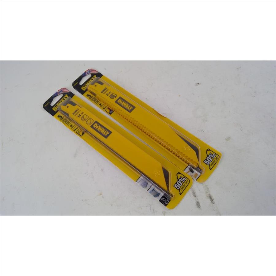 Dewalt Reciprocating Saw Blade Packs 2 Pieces
