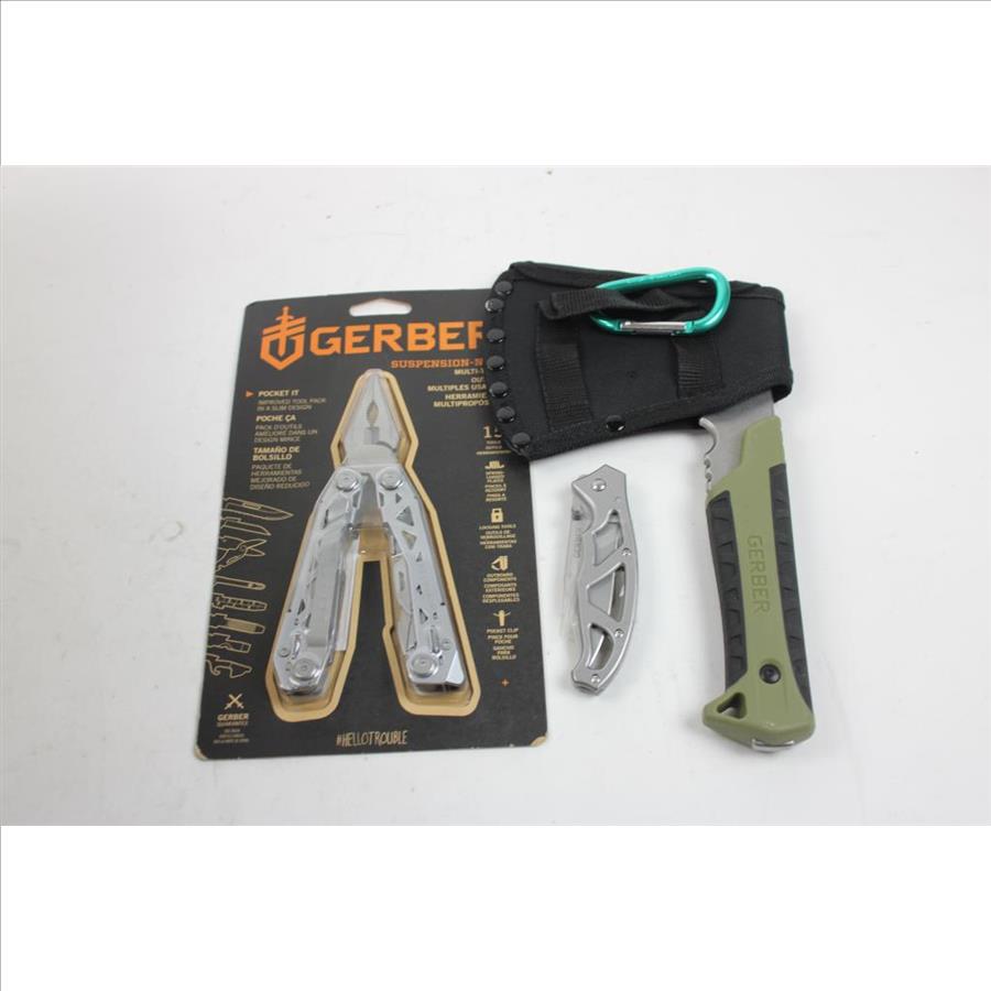 DeWalt Retractable Utility Knife, Folding Utility Knife, Gerber Multitool And More, 7 Pieces