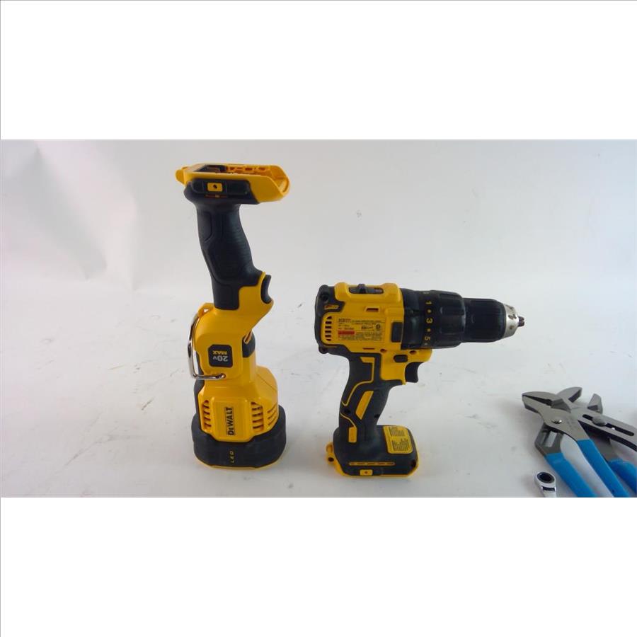 Drill, Flashlight, And More, 5 Pieces Property Room