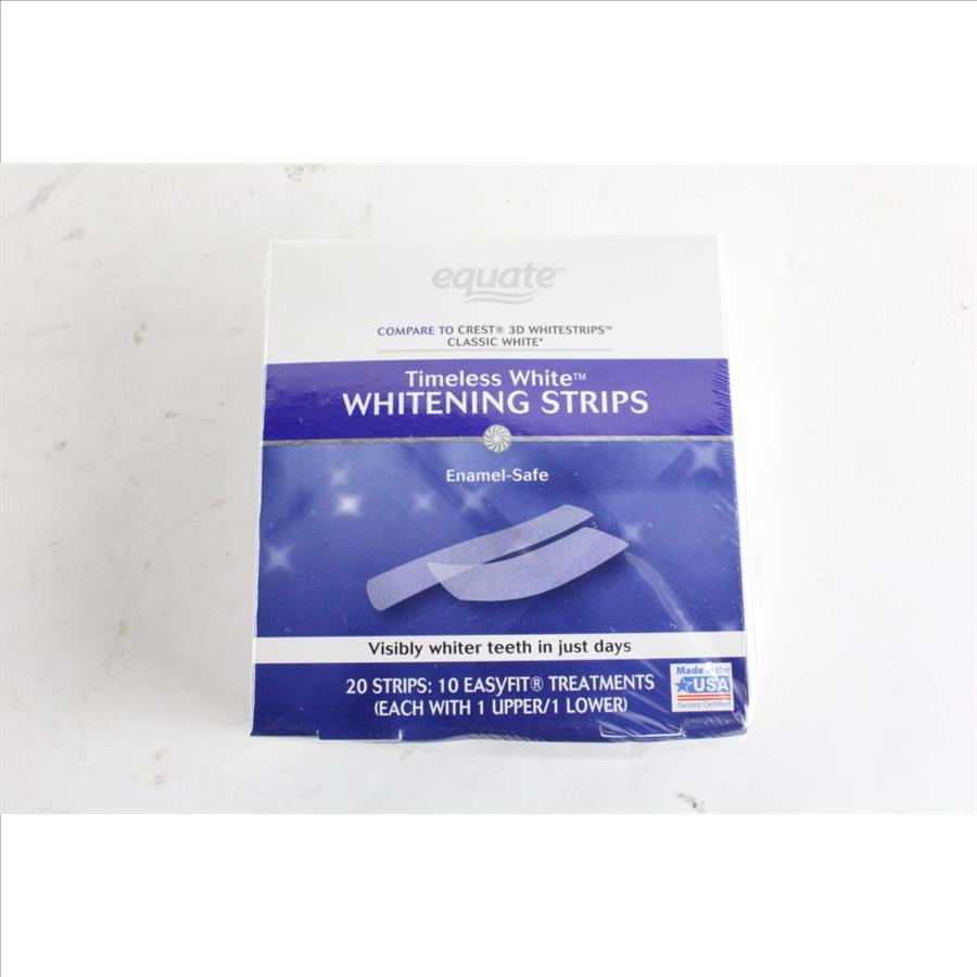 Equate Teeth Whitening Strips, 20 Strips Property Room