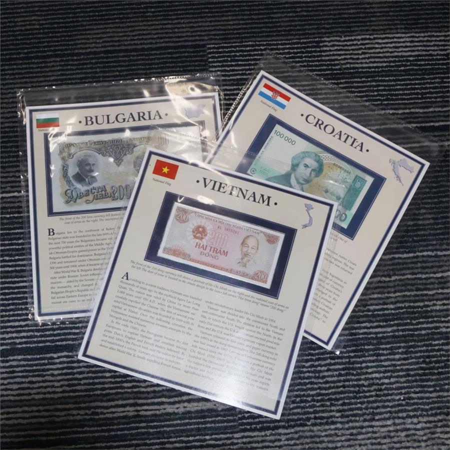 Foreign Currency, 3 Pieces