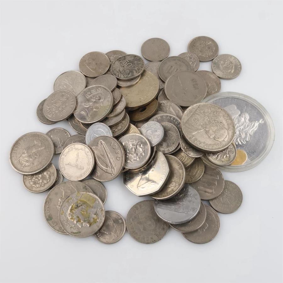 Foreign Currency And Tokens, 1+lb