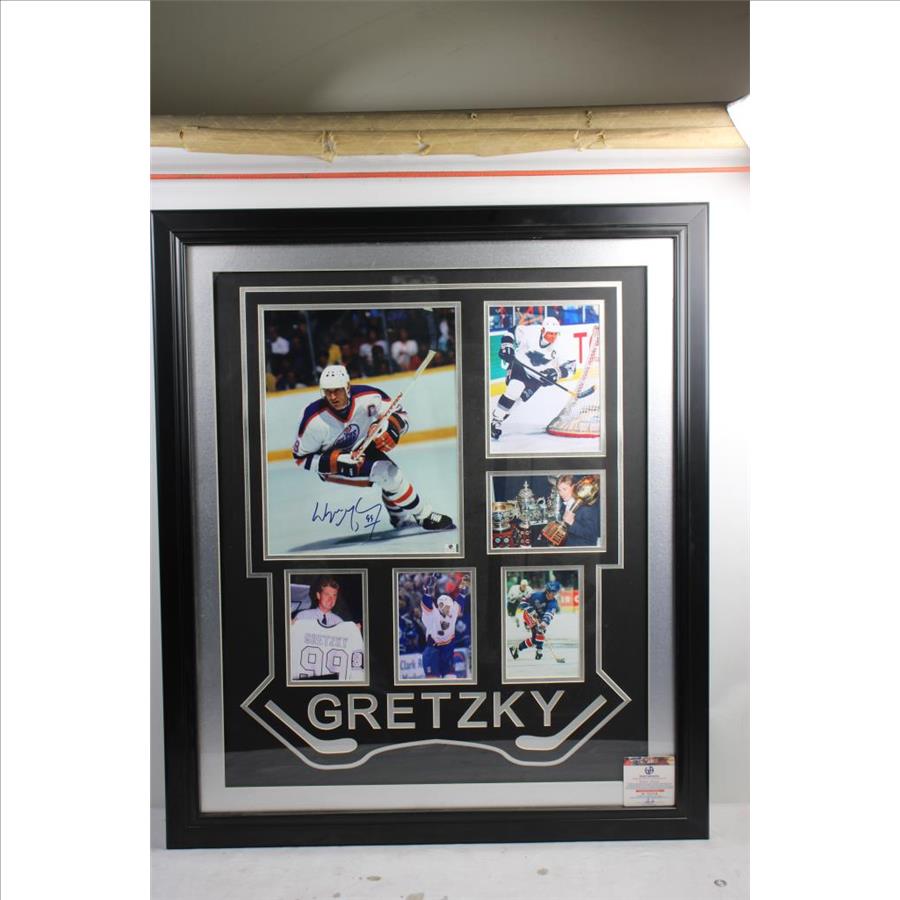 Framed Autographed Wayne Gretzky Photos With COA
