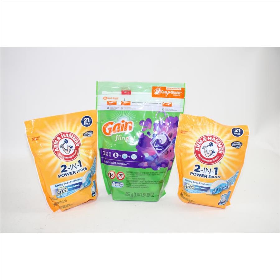 Gain And Arm & Hammer Pods Bags Property Room