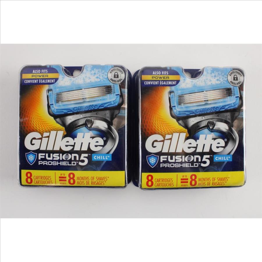 Gillette Fusion 5 Proshield Chill Razor Cartridge 8-Packs, 2 Pieces ...