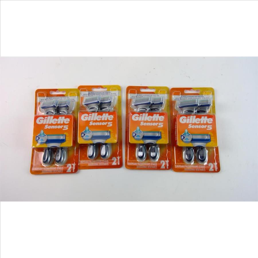 Gillette Sensor 5 Disposable Razors, 4 Pieces | Property Room