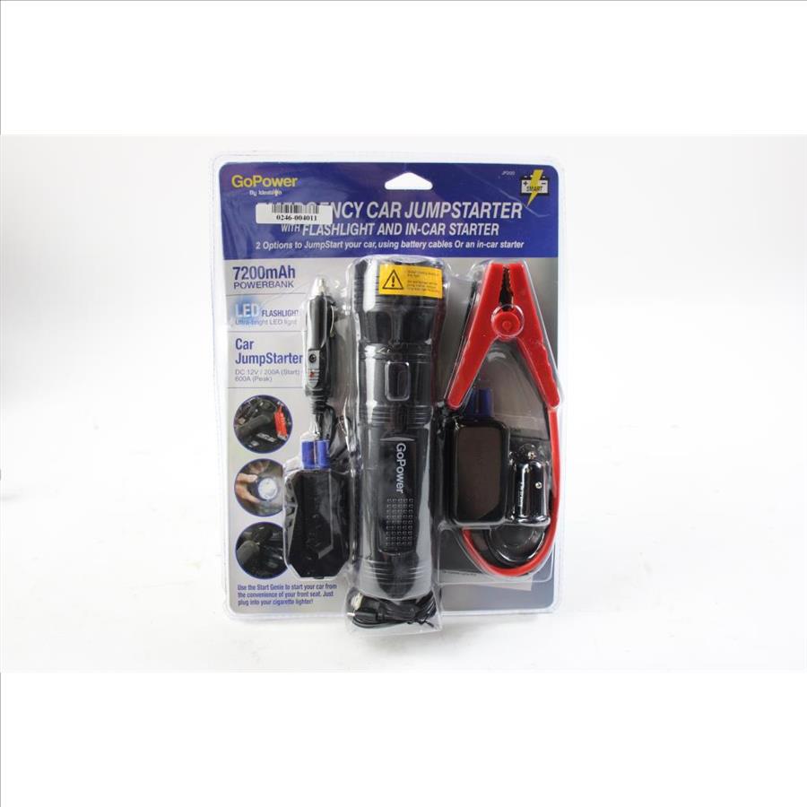 Go Power Emergency Jumpstarter With Flashlight And Incar Starter