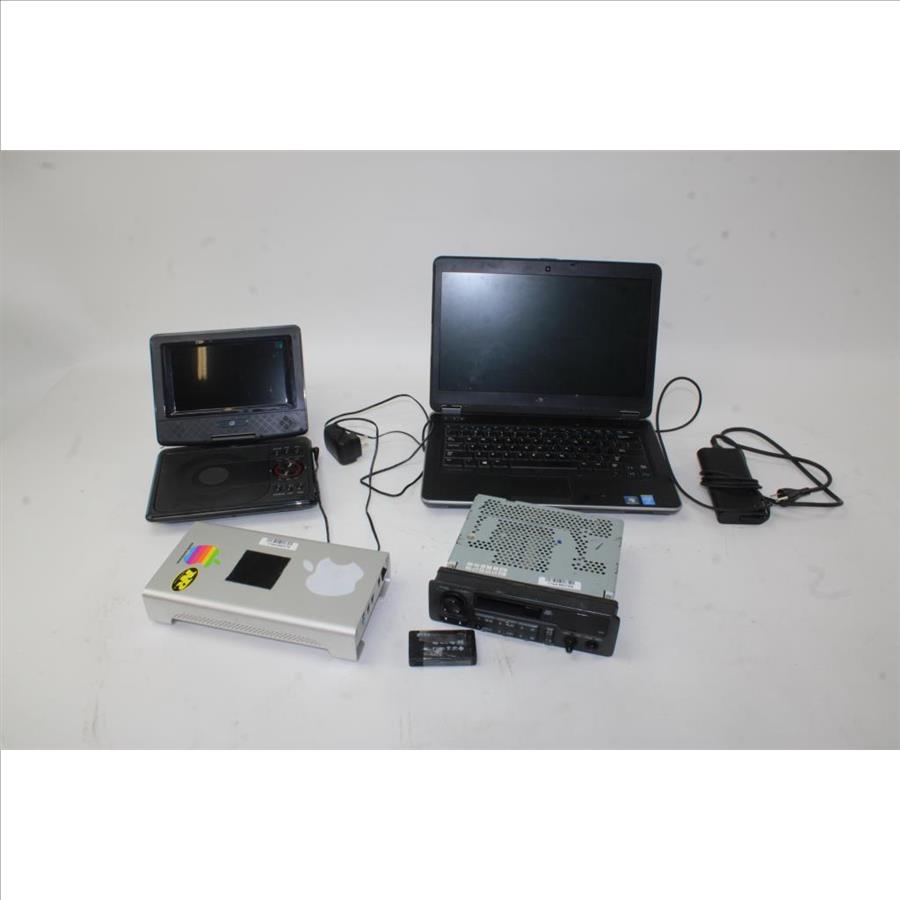 Gpx 7" Portable Dvd Player, Dell Laptop, GTechnology GDrive Usb And
