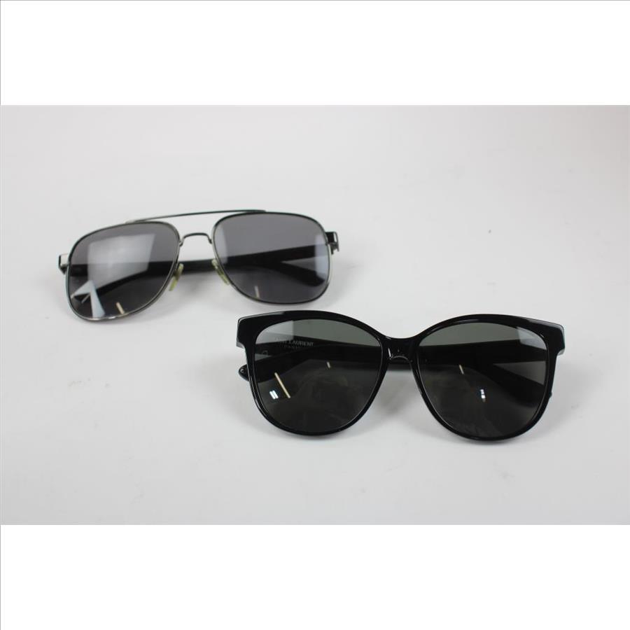 Gucci Men's G0422S Sunglasses And Saint Laurent SL M23/K Sunglasses
