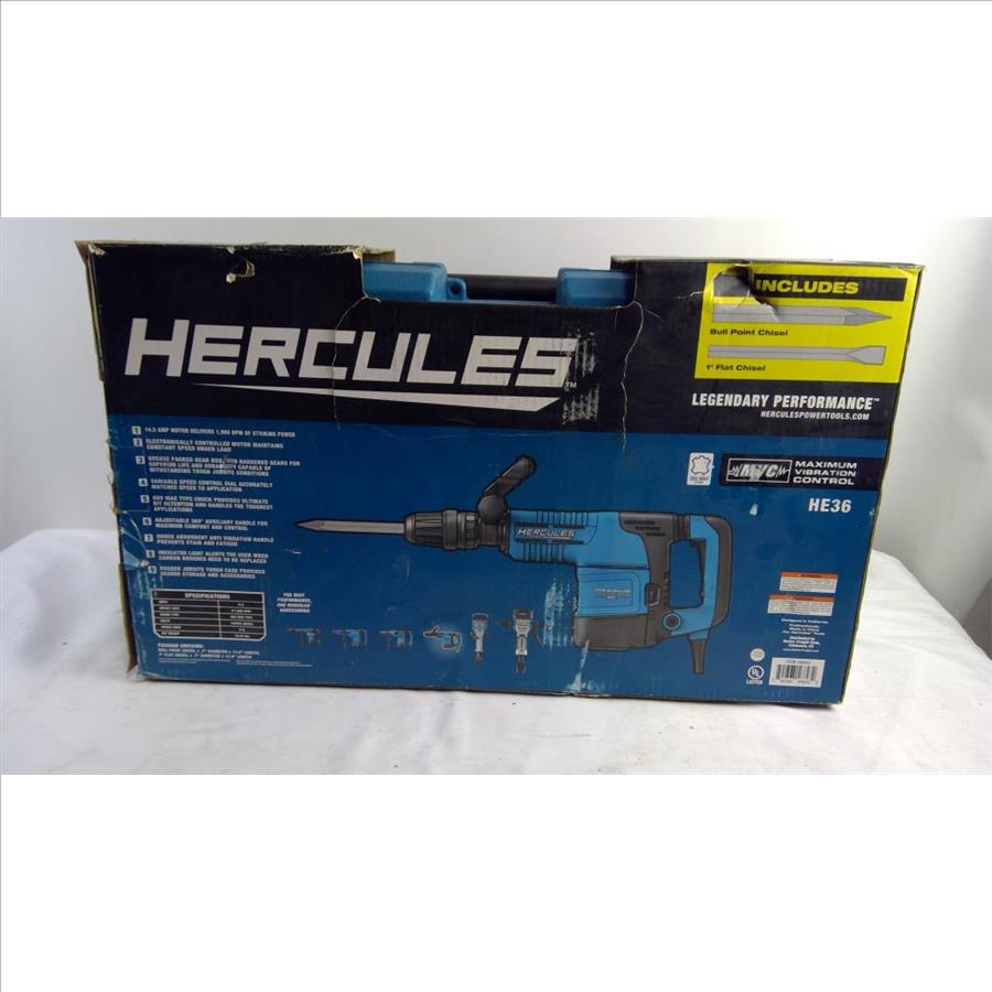 Hercules SDS Max Demolition Hammer, HE36 Property Room