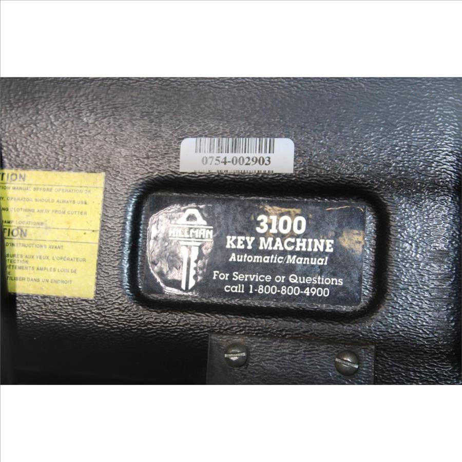 Hillman 3100 Automatic/Manual Duplicating Key And Cutting Machine Property Room