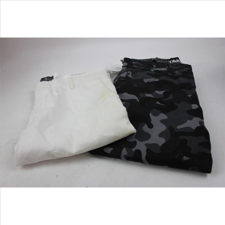 H&M Slim Fit Women's Slacks, Cubavera Pants, Black Camo Skinny Jeans, Nanette Lepore Handbag, 4 Pieces