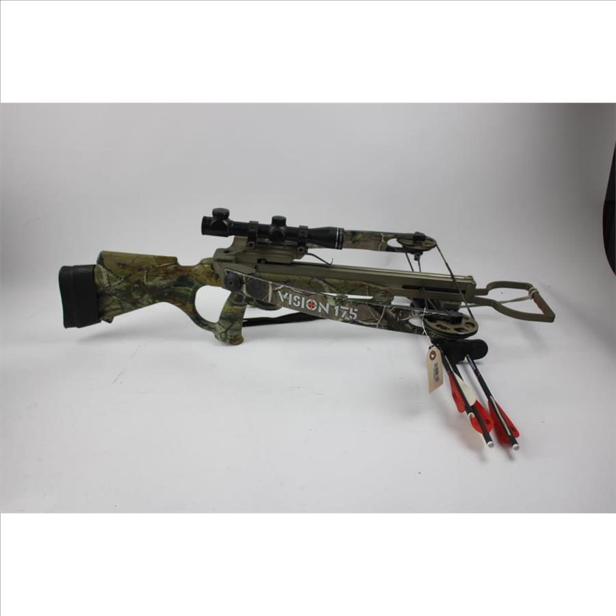 Horton Vision 175 Crossbow, 4x32 Scope SS066 With 3 Charger Crossbow Bolts