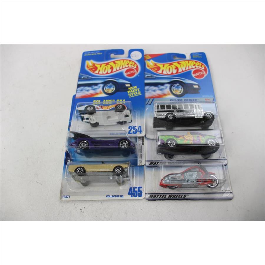 Hot Wheels Silver Series School Bus, '65 Mustang Convertible, And More, 10 Pieces