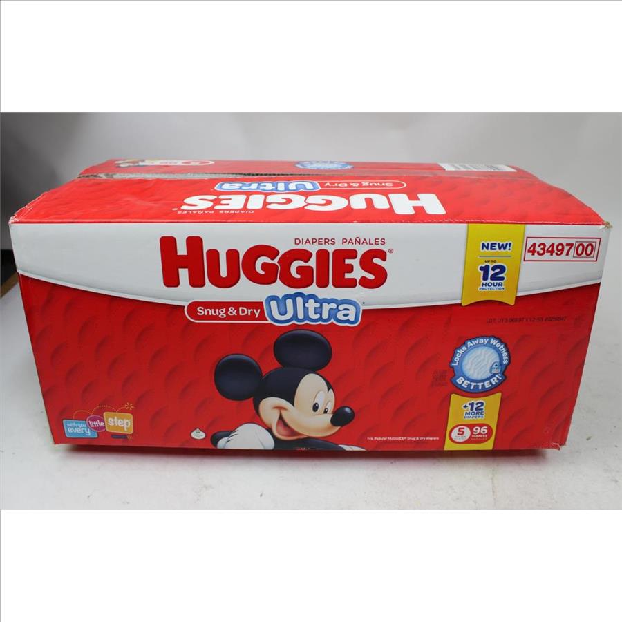 Huggies Ultra Size 5 Diapers, 96 Count Property Room