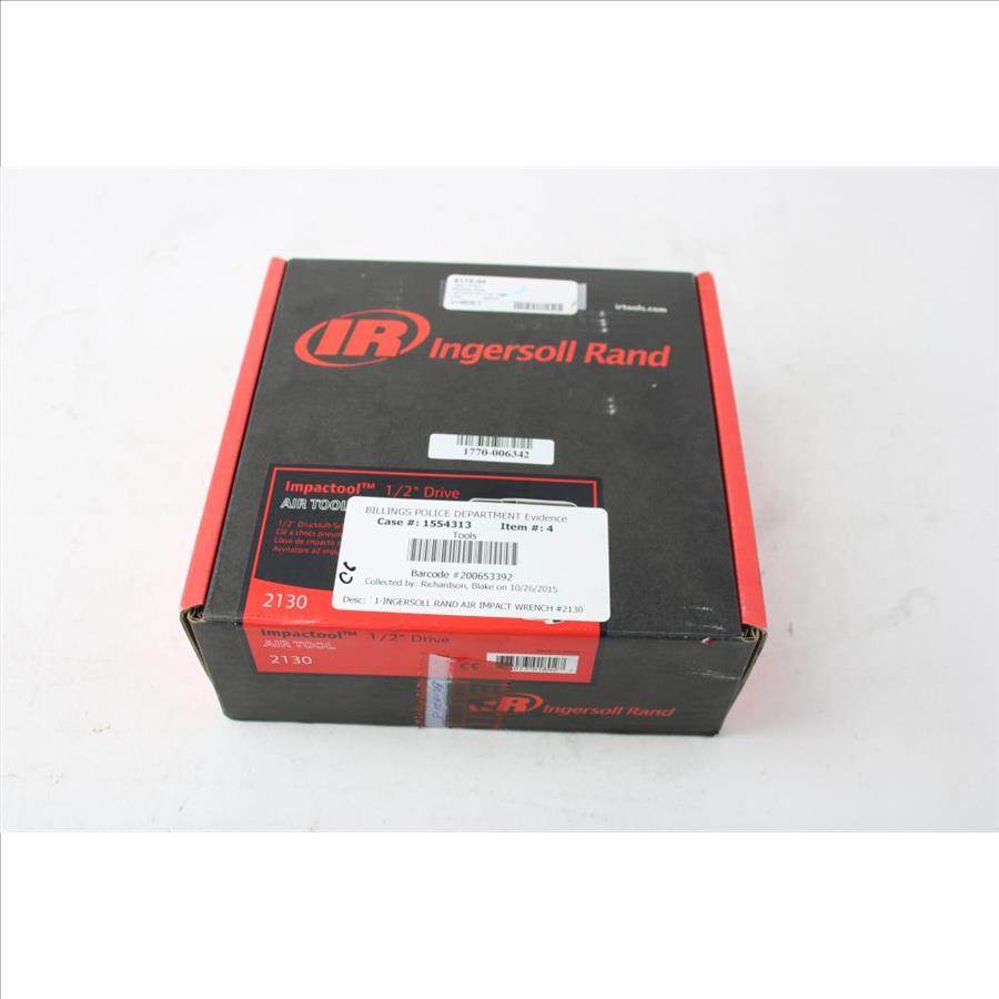 Ingersoll Rand 1/2" Drive Air Tool, 2130 Property Room