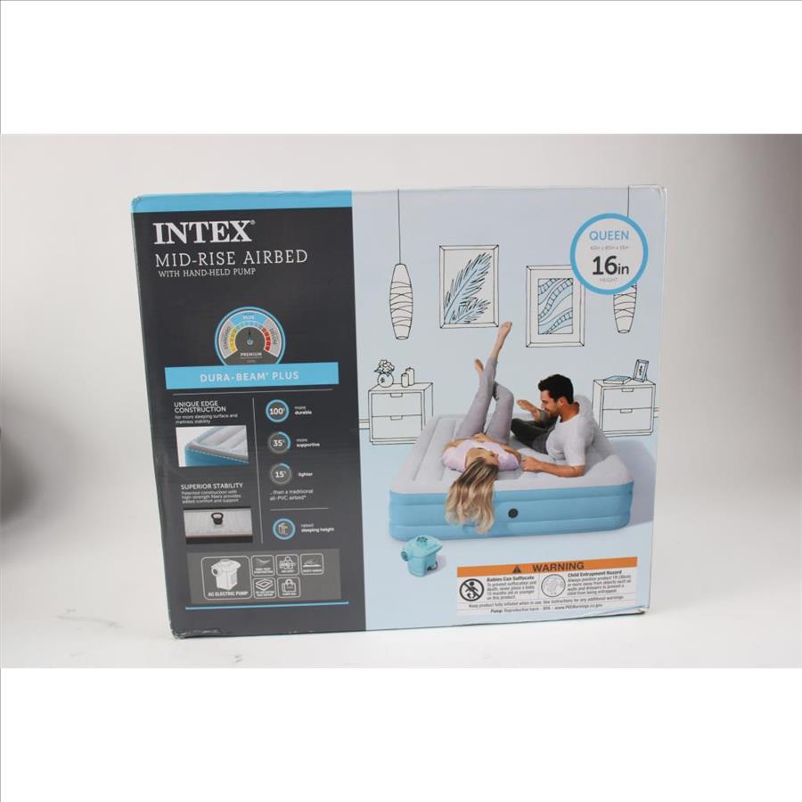 Intex The DuraBeam Airbed 16" Advantage, Queen Property Room