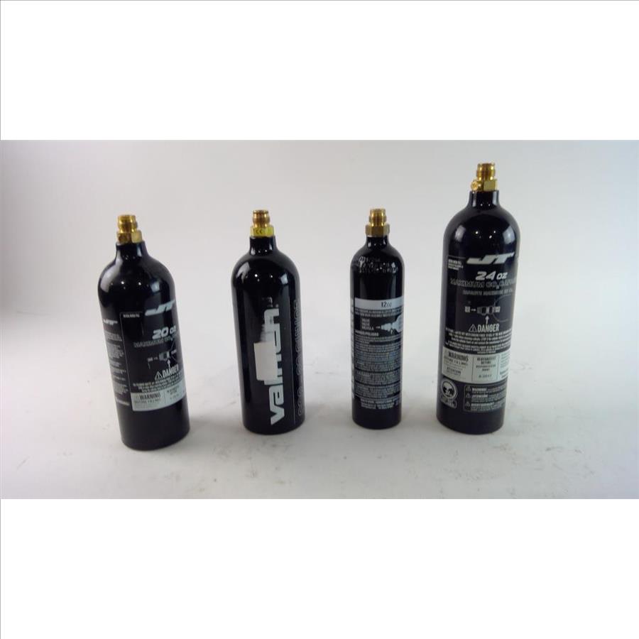 JT, Tippman, And Valken CO2 Canisters, 4 Pieces Property Room