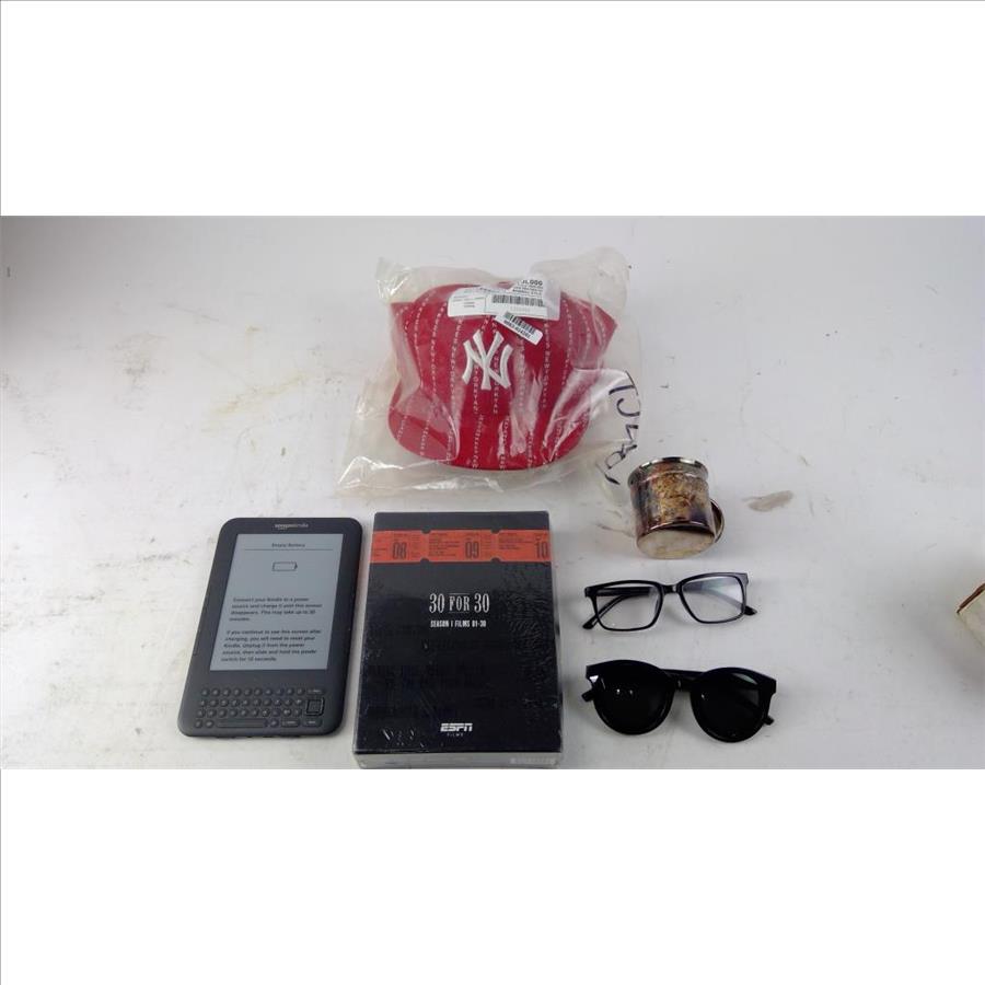 Kindle, Sunglasses, And More, 6 Pieces Property Room