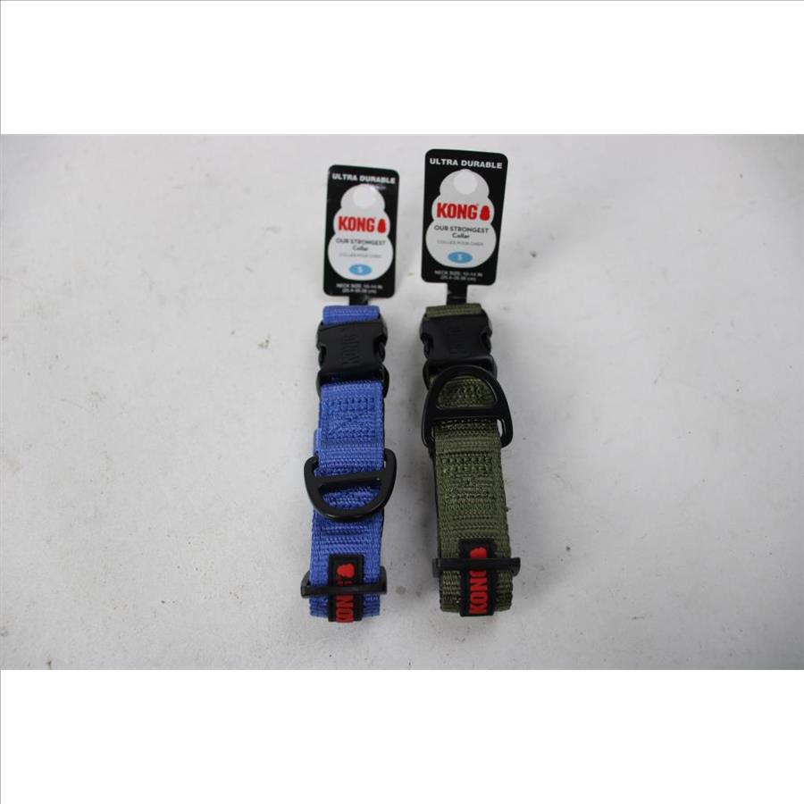 Kong Ultra Durable Small Collars, Blue, Green, 2 Pieces