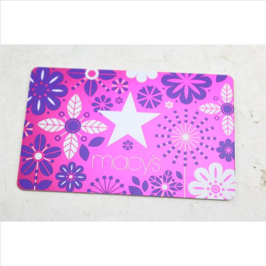 Macy's Gift Card 124.20 Value Property Room