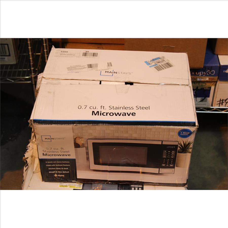 Mainstays Stainless Steel Microwave Property Room