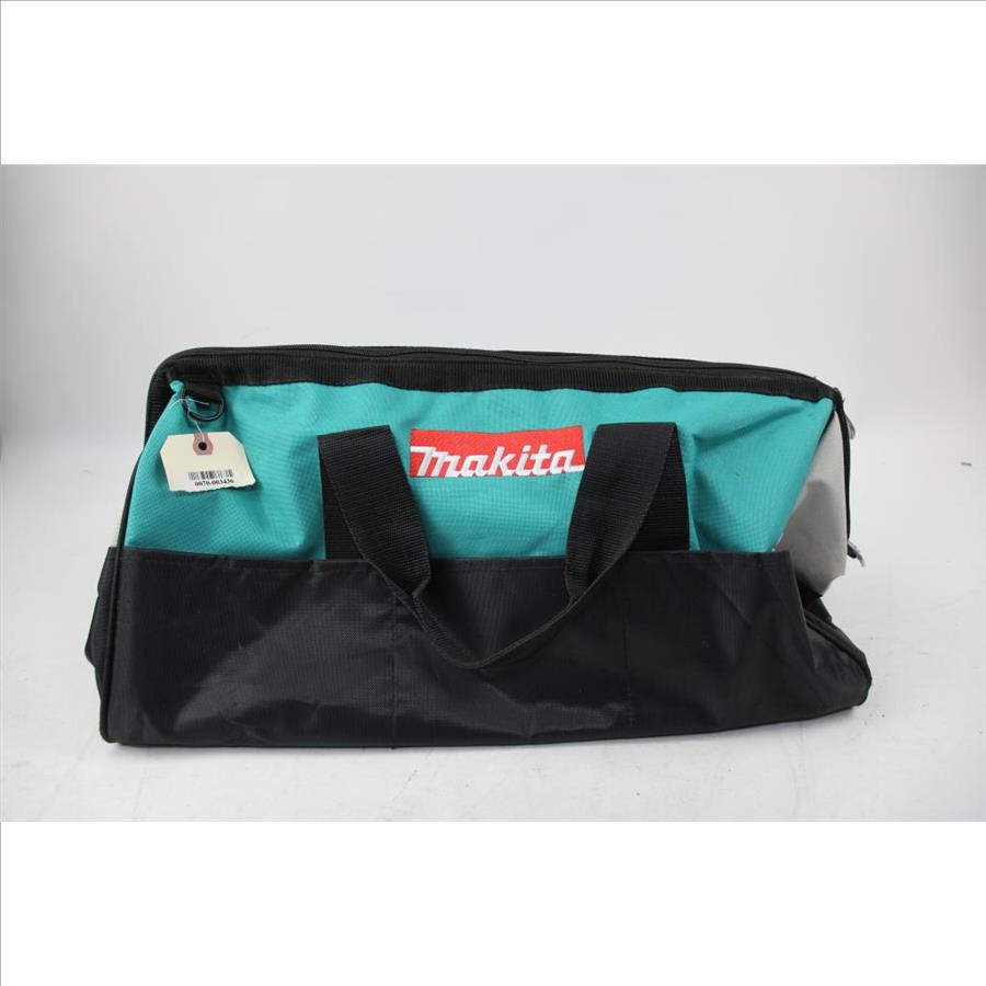 Makita Reciprocating Saw XRJ06, Cordless Angle Grinder XAG04, And Makita Tool Bag