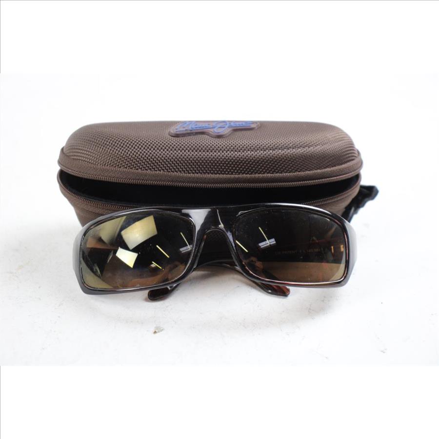 Maui Jim Peahi Sonnenbrille Unisex - Blue Peahi Black Matte