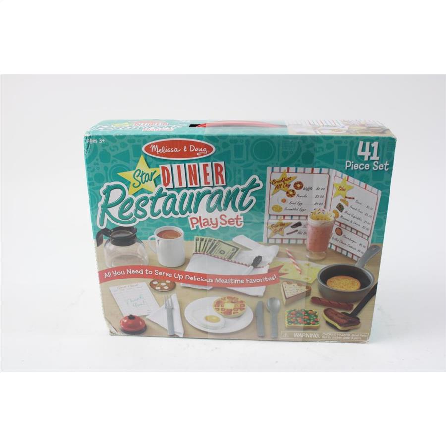 Melissa & Doug Star Diner Restaurant Play Set Property Room