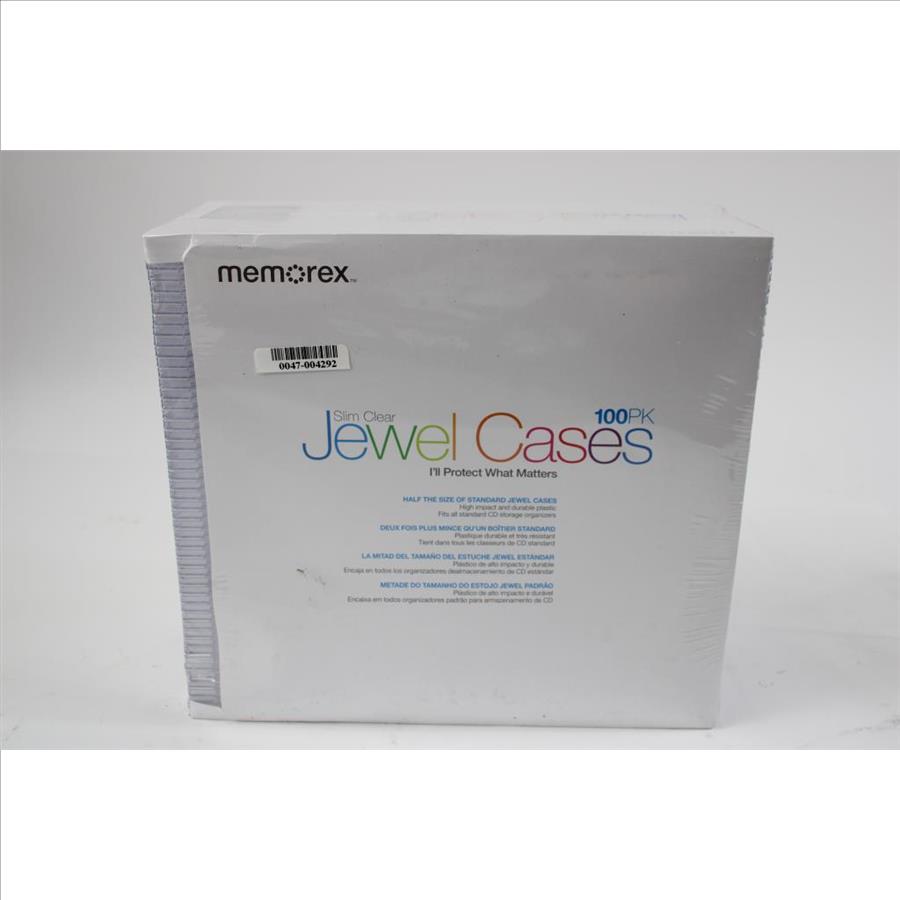 Memorex Slim Clear Jewel Cases 100PK Property Room