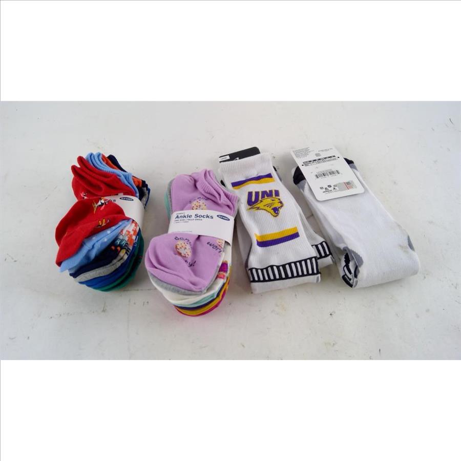Mens And Womens Socks, 4 Packs