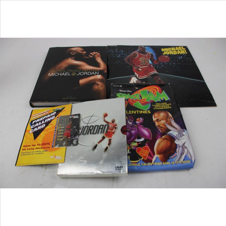 Michael Jordan Driven From Within Book, 1993 Calandar, Chicago Bulls Shorts And More