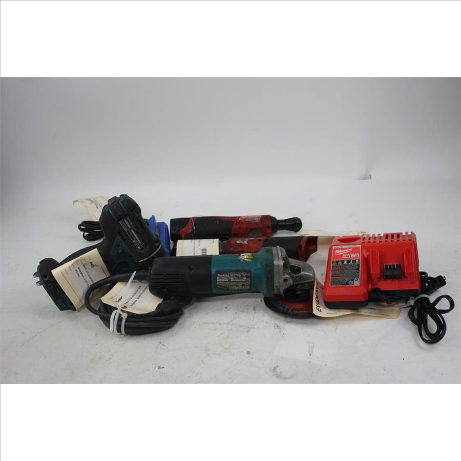 Milwauke, Kobalt, Makita, Chargers, Angle Grinder, Drill And More