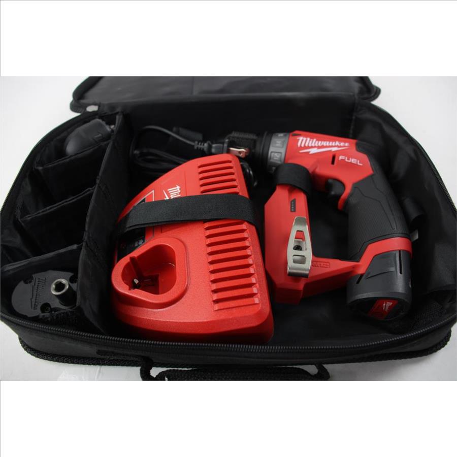 Milwaukee 3/8" Drill Driver 2505-20 With Case And M12 Charger