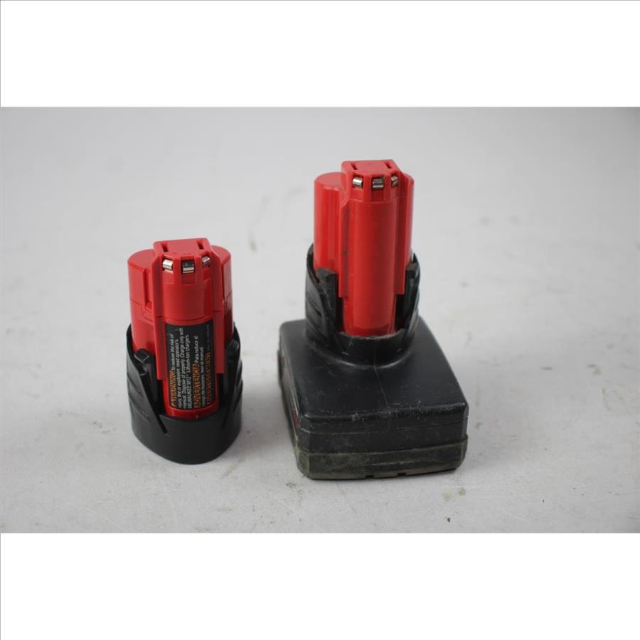 Milwaukee 6.0 AH Battery Pack And 12V Battery Pack, 2 Pieces Property