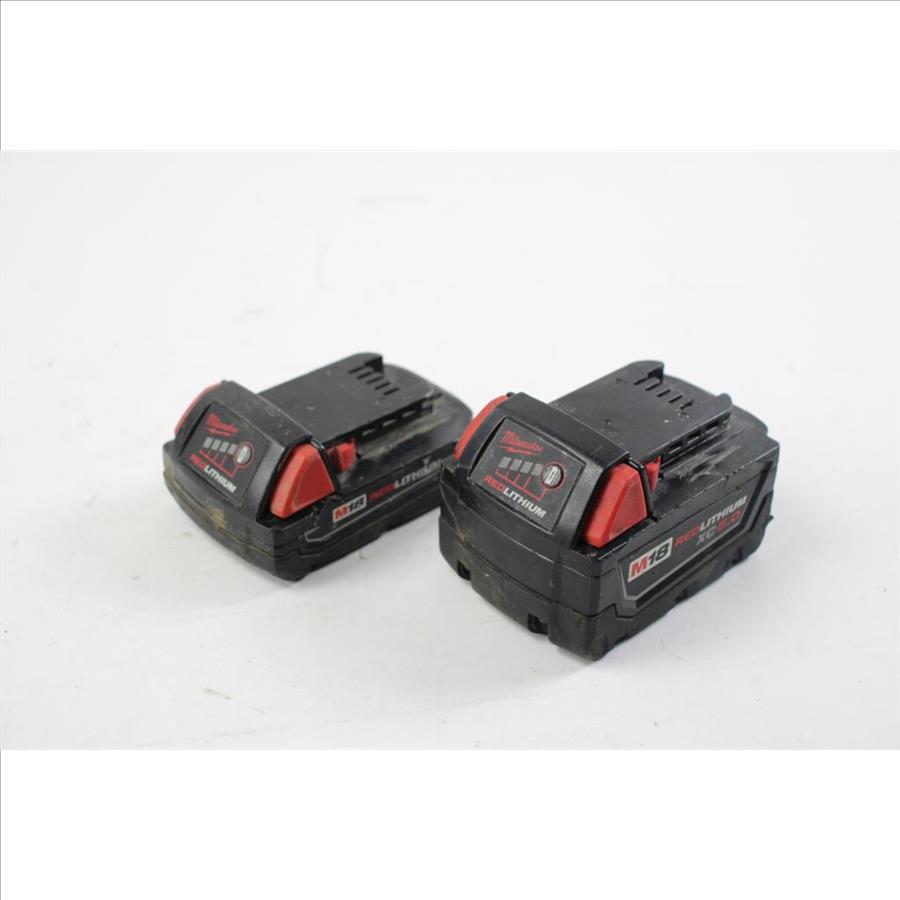 Milwaukee Battery Packs, 2 Pieces Property Room