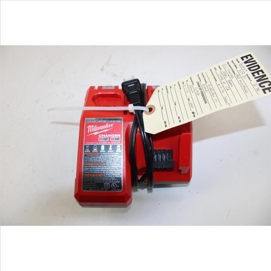 Milwaukee M12 And M18 Battery Pack Charger 48591812 Charger Only Property Room