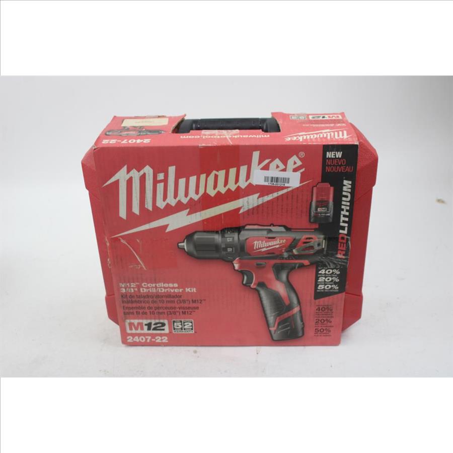 Milwaukee M12 Cordless 3/8" Drill/Driver Kit