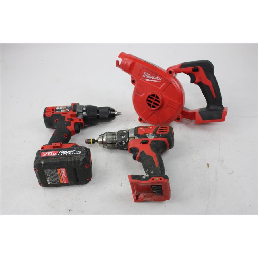 Milwaukee, Makita, Bauer, Dewalt Lot Tool Mix