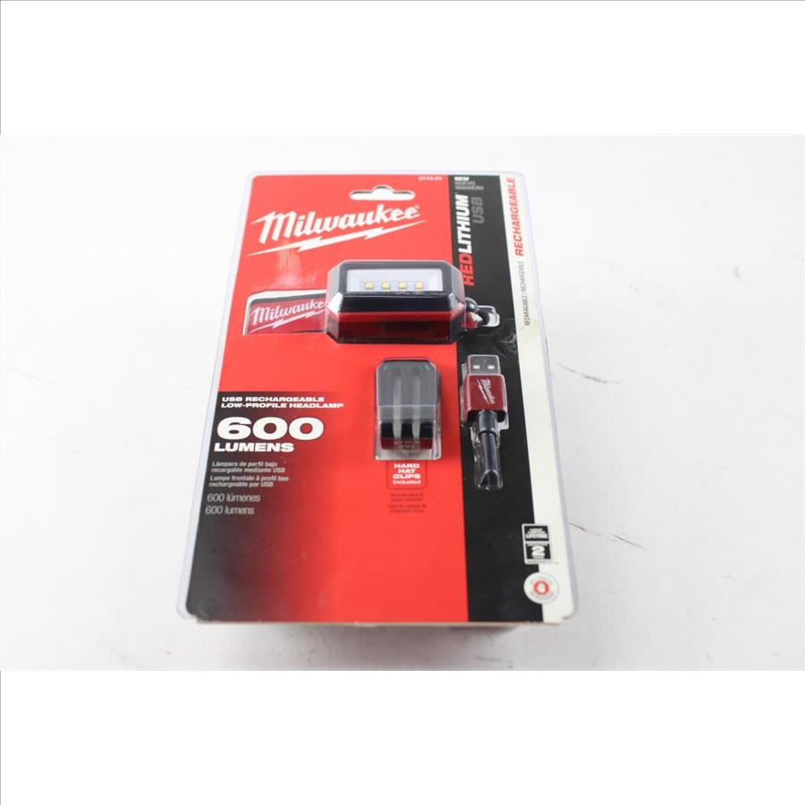 Milwaukee USB Rechargeable Low-Profile Headlamp, 2115-21 | Property Room